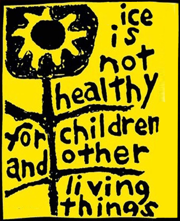 Ice is not healthy for children and other living things